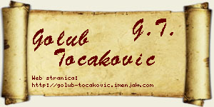 Golub Točaković vizit kartica